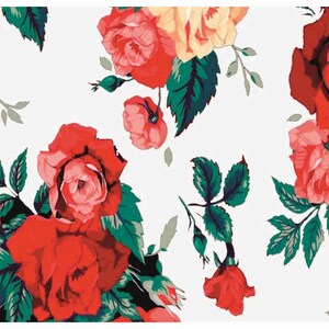 Reispapier Decoupage A3 | Klebriges Maulbeerpapier für Decoupage 16,53''X11,69'' | Blumenmuster für Decoupage PR 2027