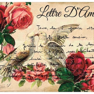 Reispapier Decoupage A3 | Klebriges Maulbeerpapier für Decoupage 16,53''X11,69'' | Blumenmuster für Decoupage PR 2615