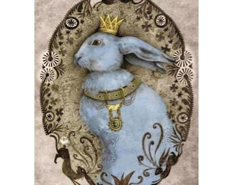 Rice Paper for Decoupage | Big Size Options | Hare Rabbit Pattern | Upcycle Furniture Mulberry Washi