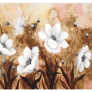 Reispapier Decoupage A3 | Klebriges Maulbeerpapier für Decoupage 16,53''X11,69'' | Blumenmuster für Decoupage PR 2733