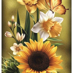 Reispapier Decoupage A3 | Klebriges Maulbeerpapier für Decoupage 16,53''X11,69'' | Blumenmuster für Decoupage PR 2154