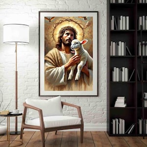 Rice Paper for Decoupage Big Size Options | Canvas for Jesus Prays | Decoupage Paper for Washi & Rice Paper | Jesus Portrait Pattern ISA01