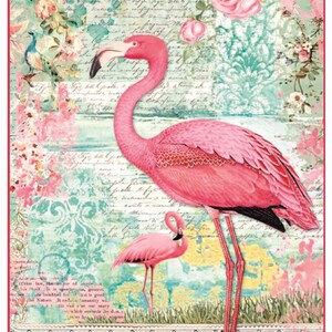 Papel decoupage para muebles / Papel de arroz para decoupage Tamaño A3 / Papel adhesivo para decoupage / Patrón de animales para decoupage PK 2485