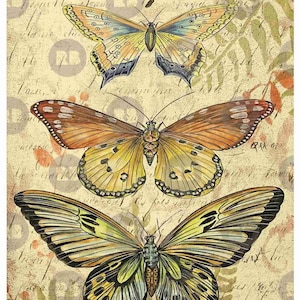 Decoupage Papier für Möbel | Reispapier für Decoupage A3 | Papier für Decoupage | Muster für die Serviettentechnik PR 2281