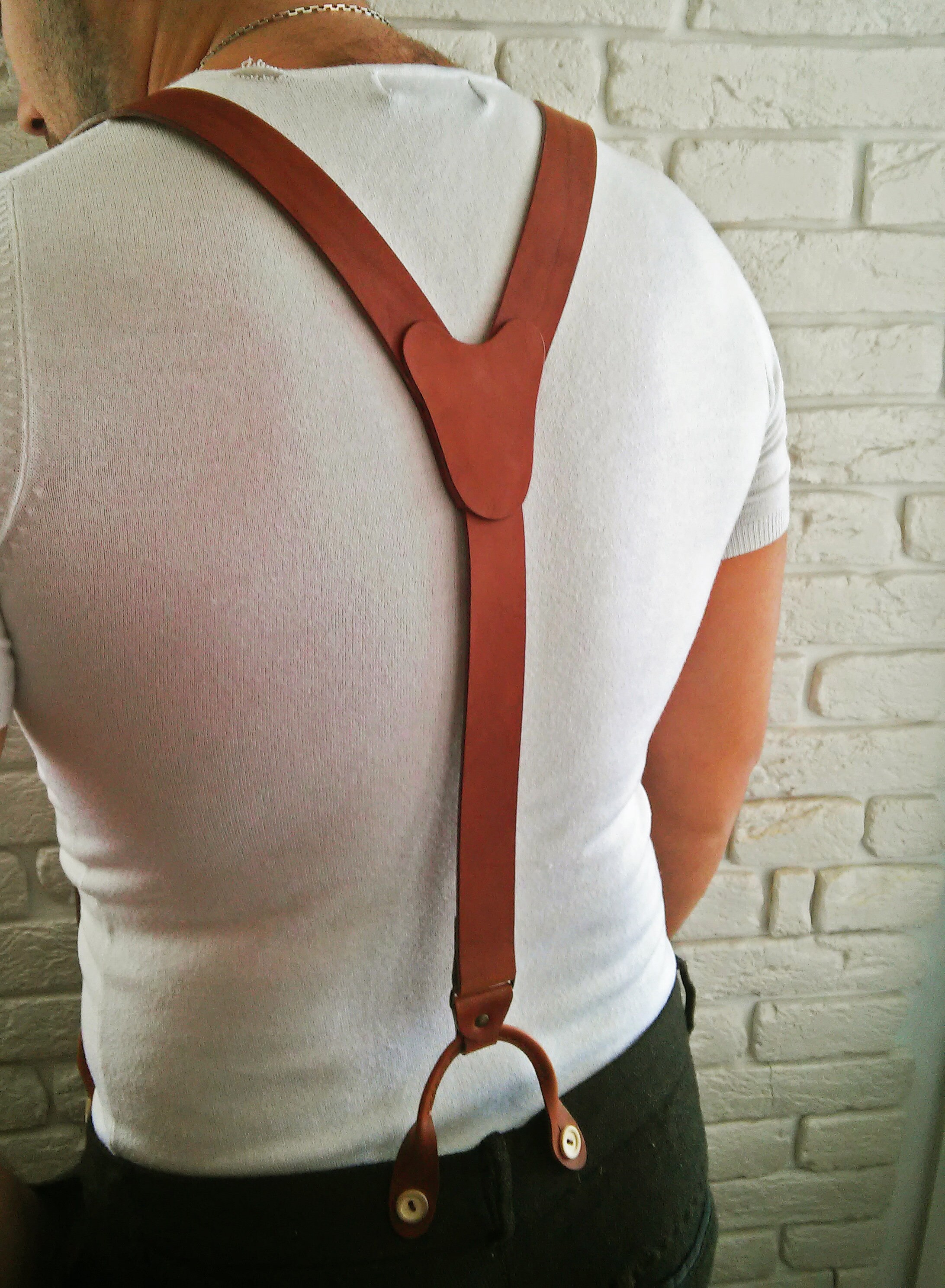 Leather suspenders IRISH FURY VINTAGE Leather Etsy