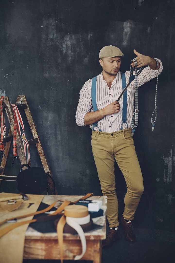 Leather suspenders IRISH FURY NEW Leather Etsy