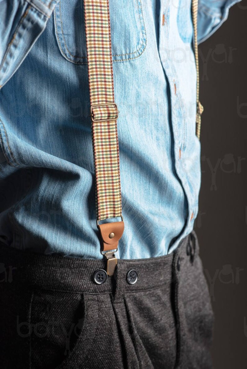 Leather suspenders WHISKY Dress Suspenders Etsy