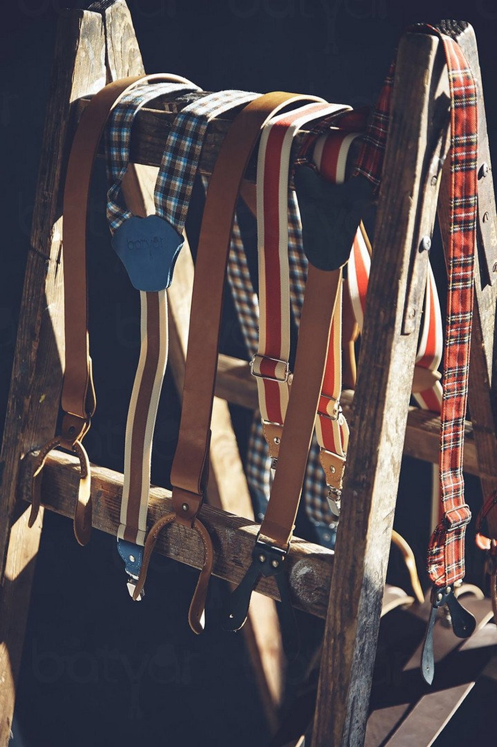 Leather suspenders IRISH FURY NEW Leather Etsy