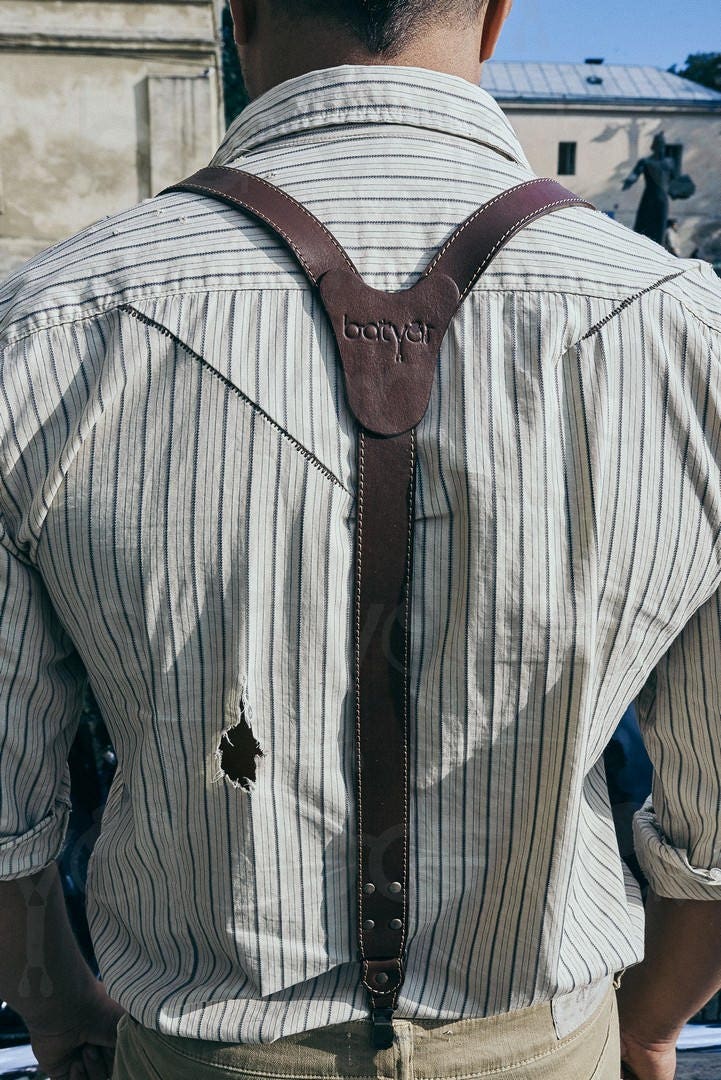 Leather suspenders IRISH FURY NEW Leather Etsy