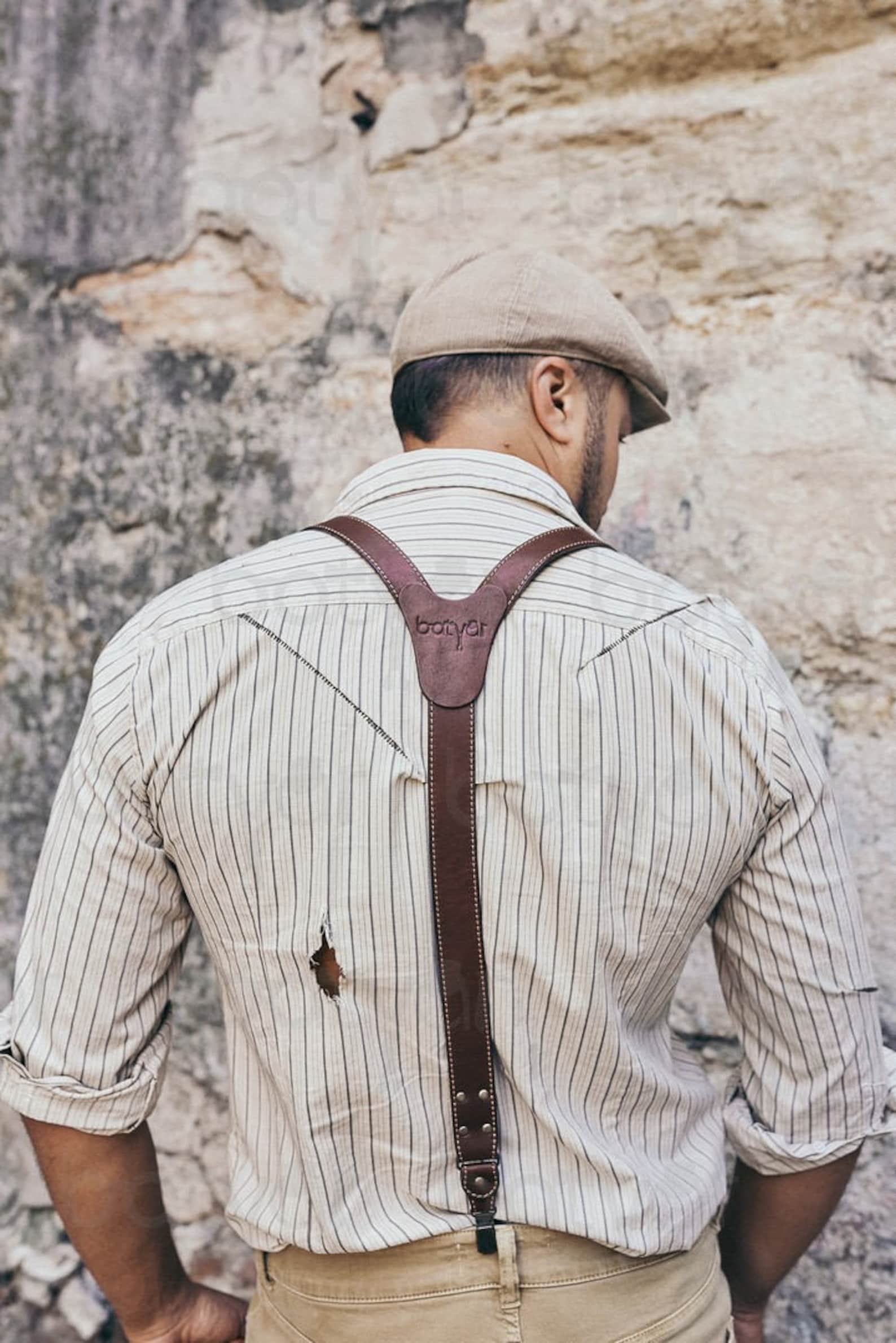 Leather suspenders IRISH FURY NEW Leather Etsy