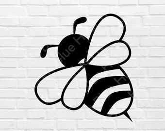 Bee SVG, PNG, EPS, Dxf Files, Instant Digital Download, Bee Clipart, Bumble Bee Svg, Bumblebee Svg, Bee Kind Svg, Bee Happy Svg, Honey Bee