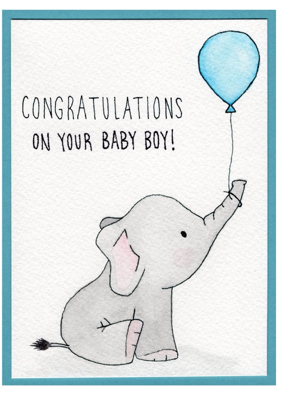 Singing Baby Card With Varnish Finish 00240 Musical Baby Boy Reveal Card Recordable Gender Reveal Card New Born Baby New Parents