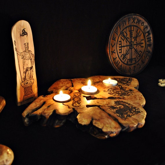 Juego De Portavelas Estilo Vikingo Juego De Portavelas Estilo Vikingo