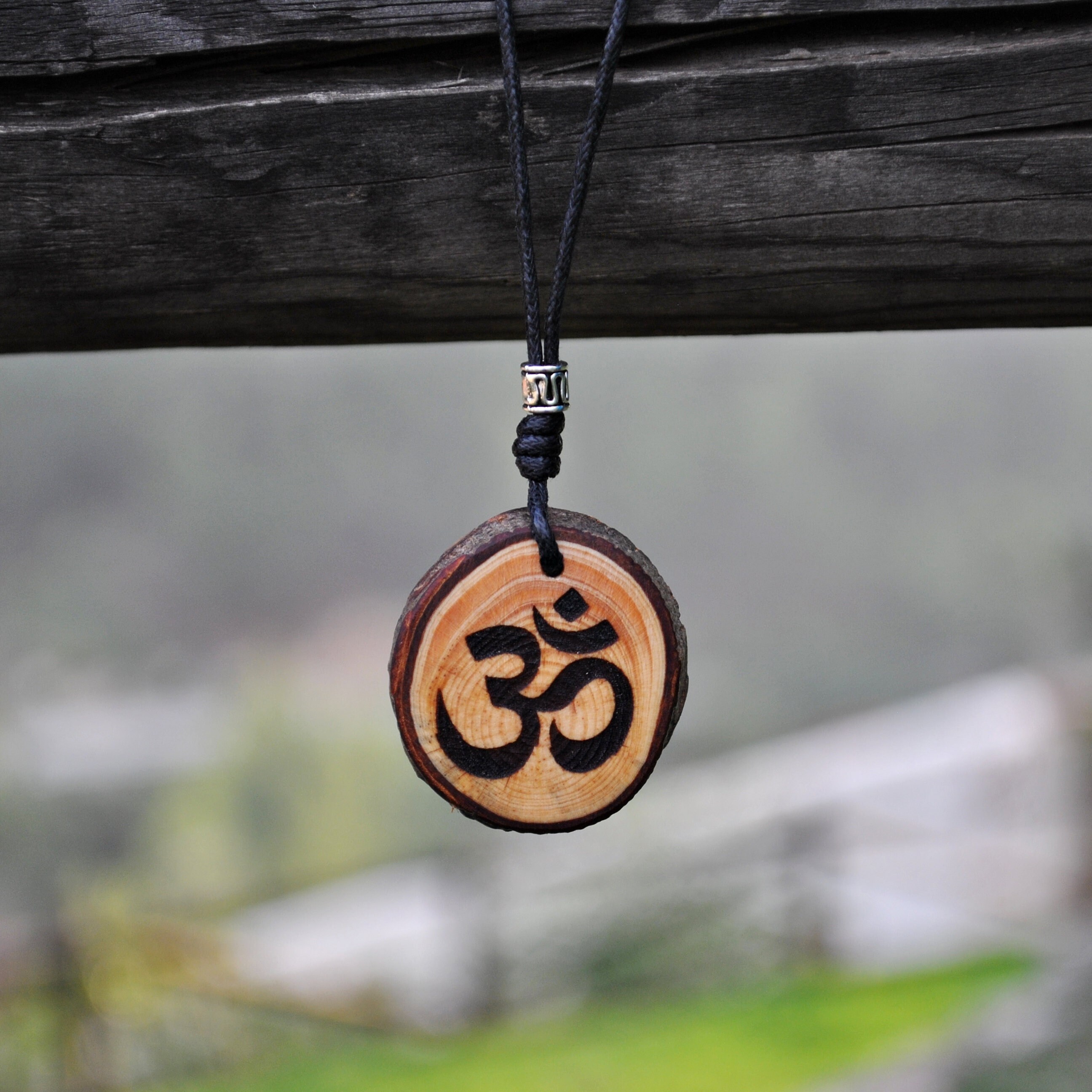 Wooden om pendant sale