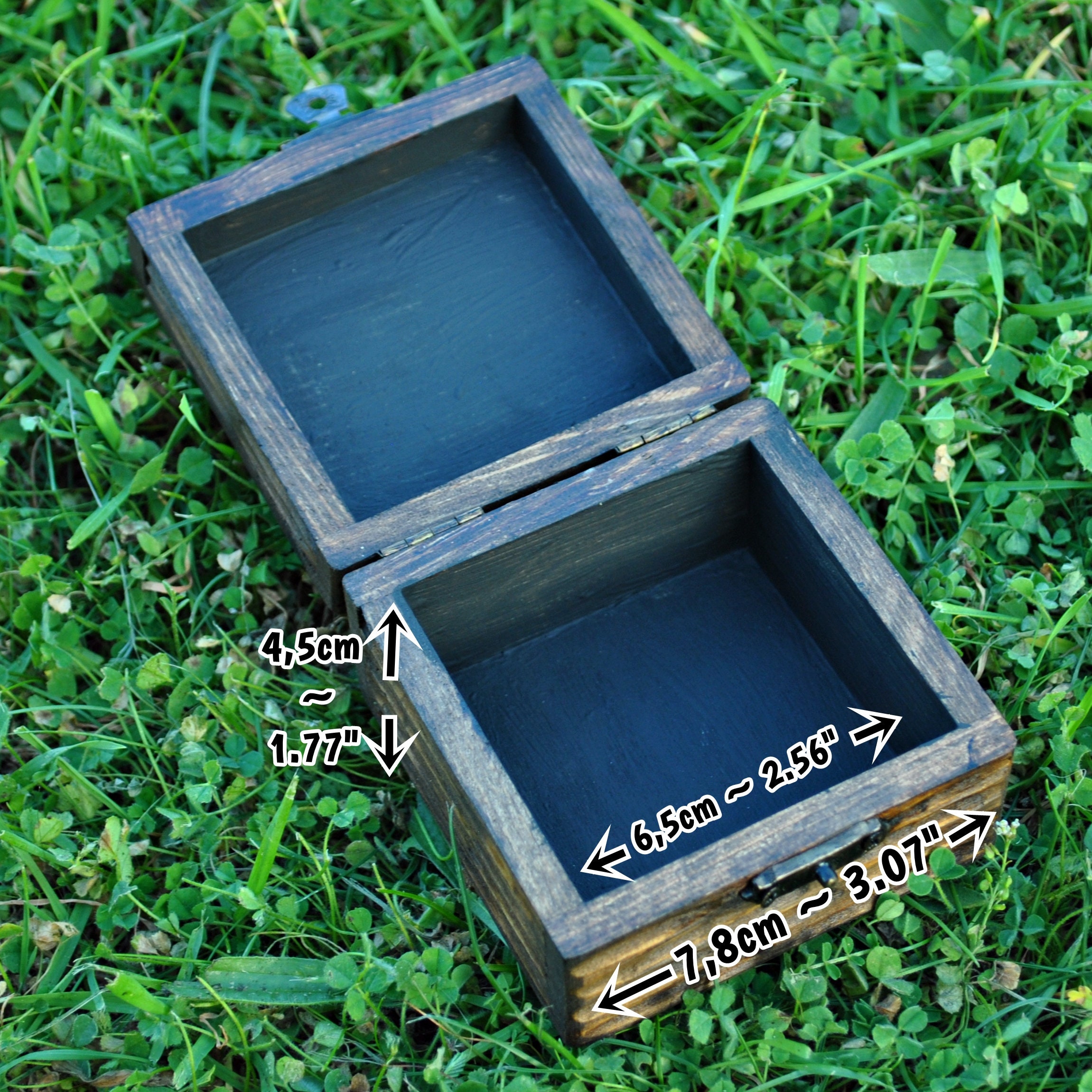 Pine Wood Box Engraved With Aegishjalmur and Runes. Box for Etsy