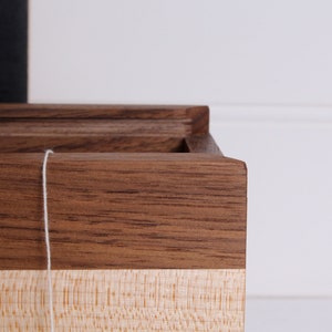 Sliding Lid Box / Wooden tea Storage Box / Memory & Keepsake Box image 7