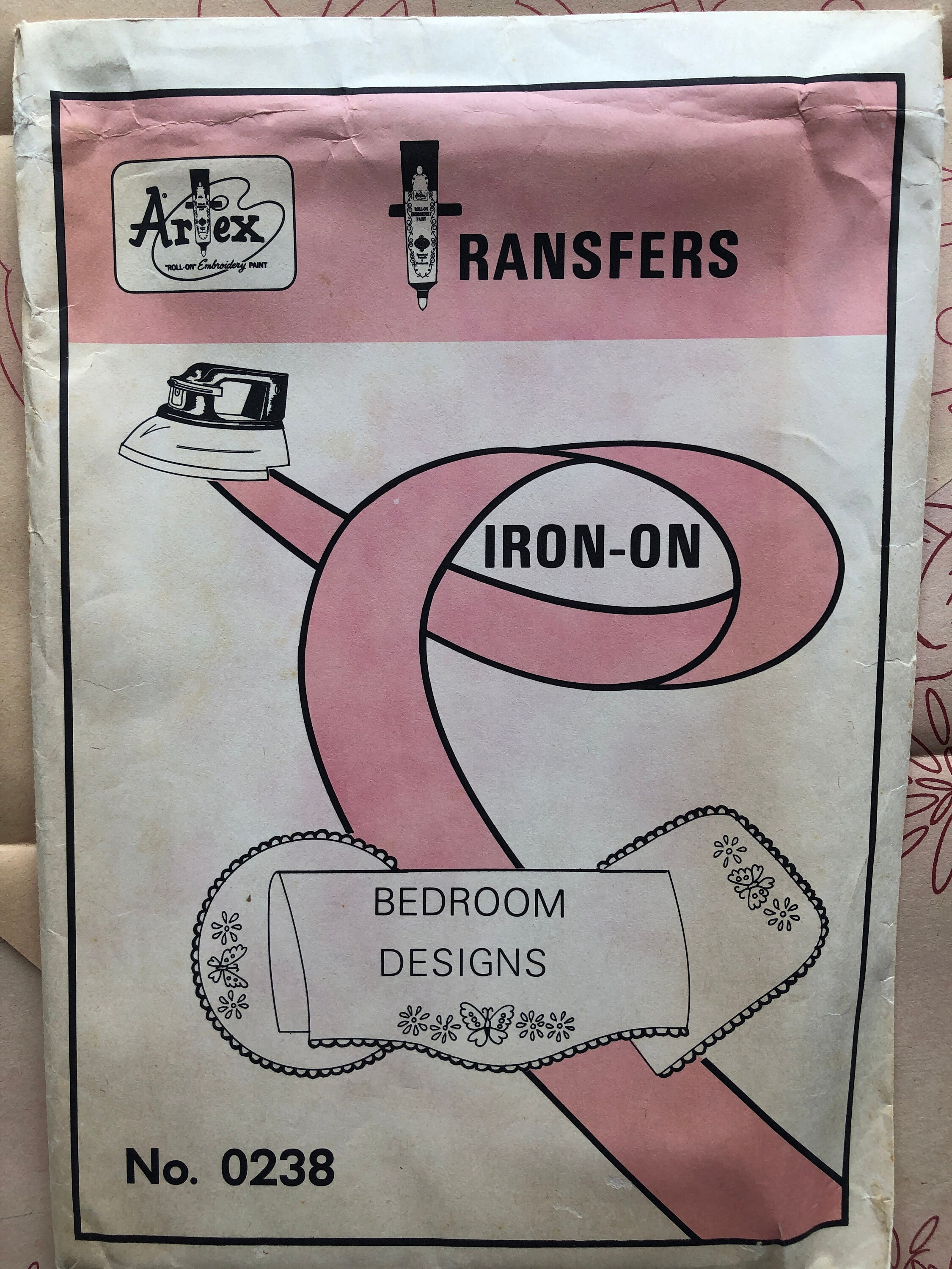 Artex iron on transfers for embroidery paint - Pattern no. 0238 Bedroom Designs