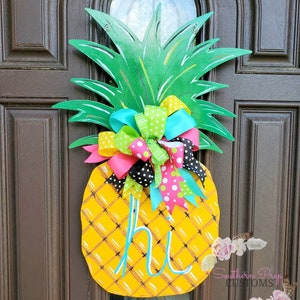 Pineapple/ Sunflower Door Hanger- Free Shipping