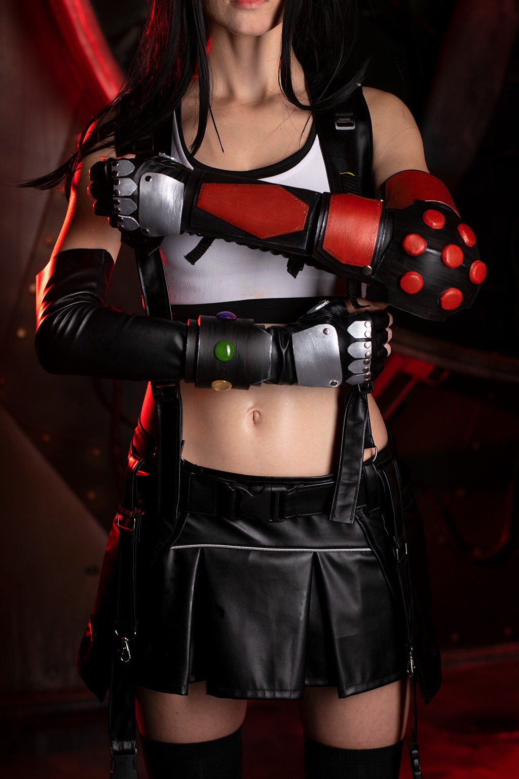 Tifa lockhart final fantasy 7 remake Cosplay Costume The costume includes: ...