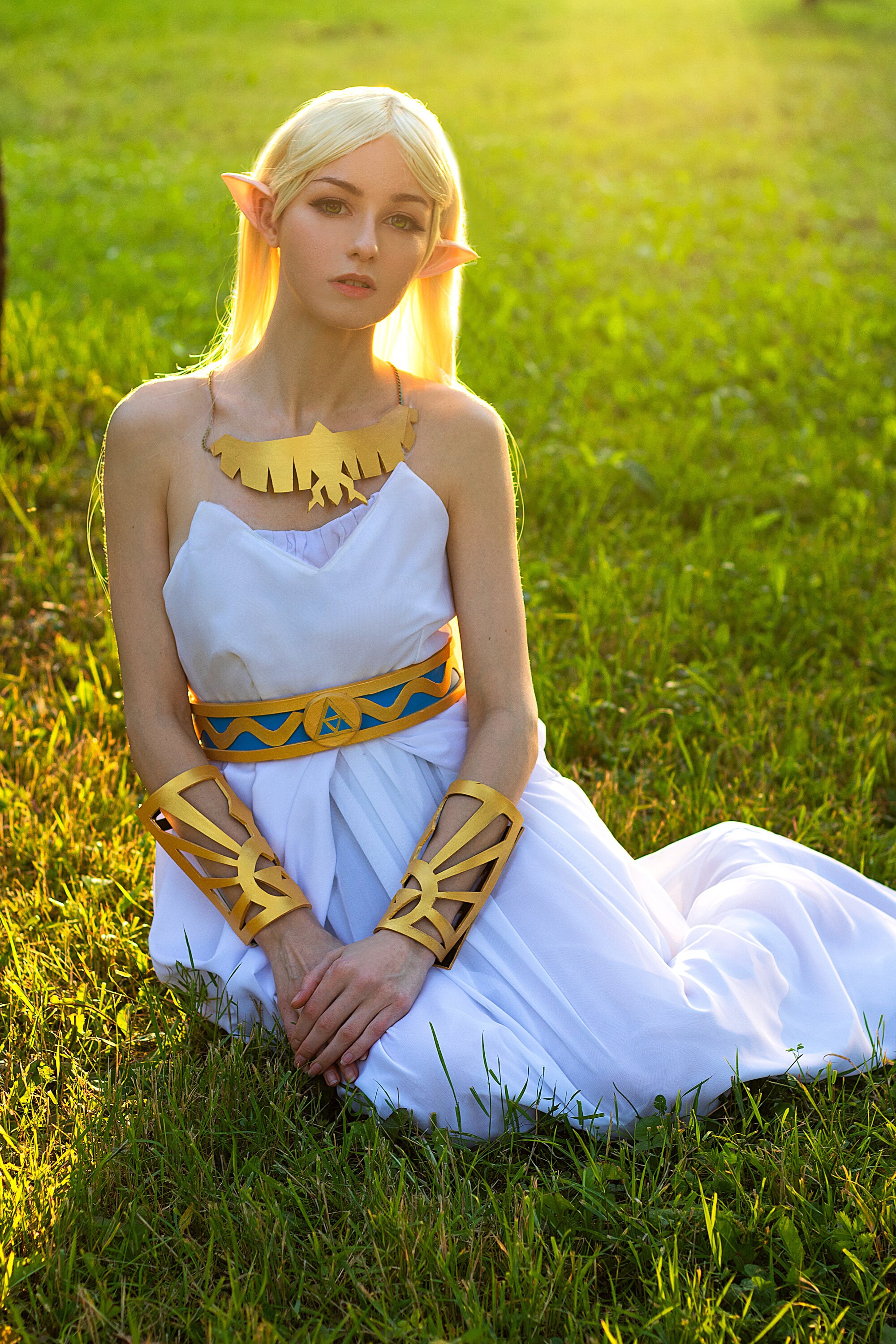princess zelda white dress