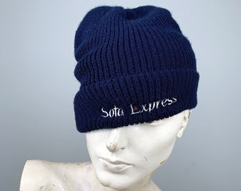 90s Y2K Sofa Express Navy Blue Beanie Toque Streetwear Skater Hat