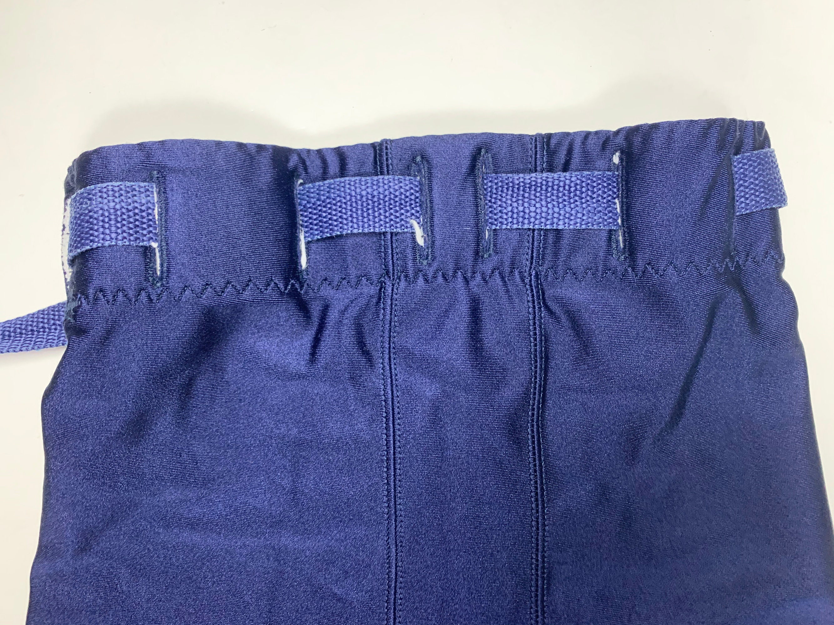 80s 90s Blue Lace up Football Pants Etsy