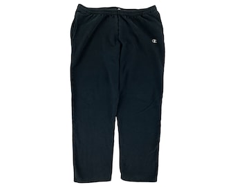 90s Black Champion Sweat Pants Size XLarge