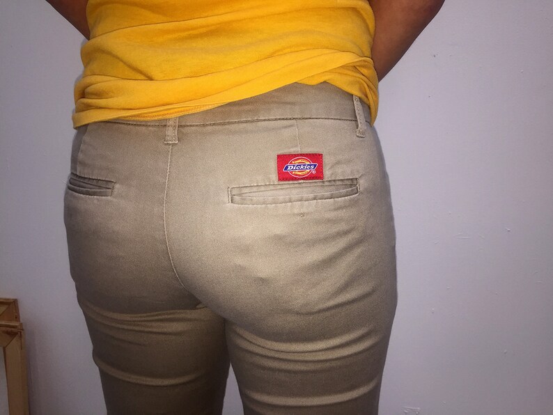 90s Khaki Tan Slim Fit Women/'s Dickies Size 3