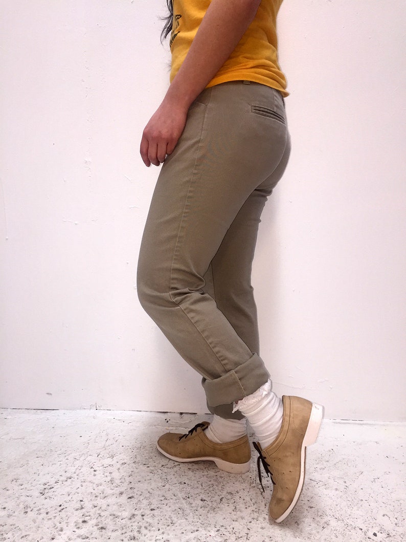 90s Khaki Tan Slim Fit Women/'s Dickies Size 3