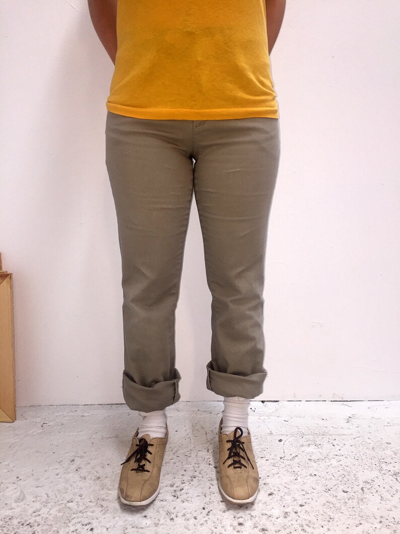 90s Khaki Tan Slim Fit Women/'s Dickies Size 3