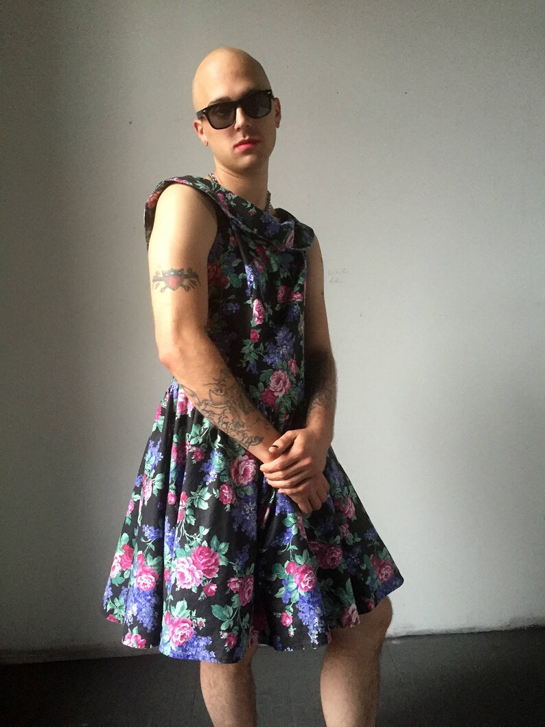 Floral Its My Party Dress with Bertha Collar