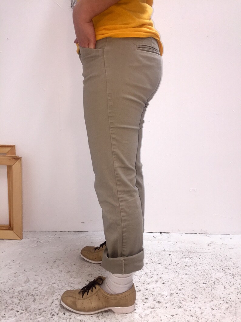 90s Khaki Tan Slim Fit Women/'s Dickies Size 3