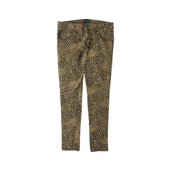 90s Y2K Cheetah Print Tripp NYC Punk Denim Skinny Jeans Size 30