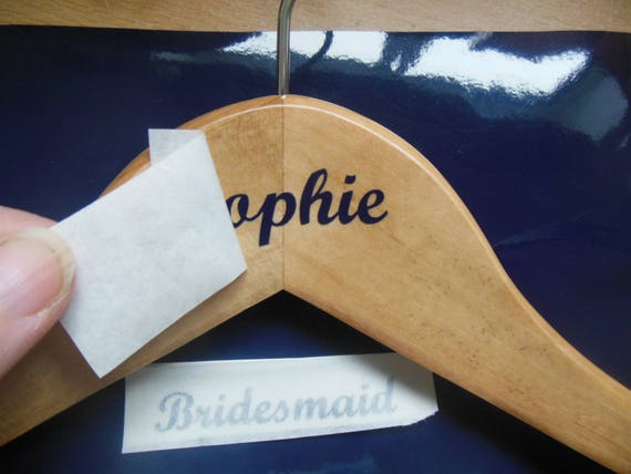 Diy Personalised Wedding Coat Dress Hanger Decal Sticker Etsy
