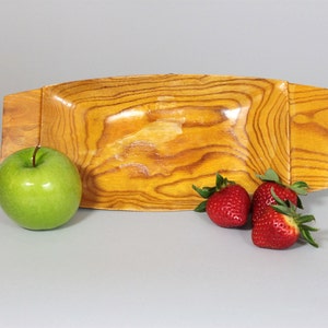 Vintage Wooden Serving Plate - Retro Wooden Dish - 60s Tray - Mid Century Wooden Dish - German Vintage Design - Rectangular Wooden Bowl