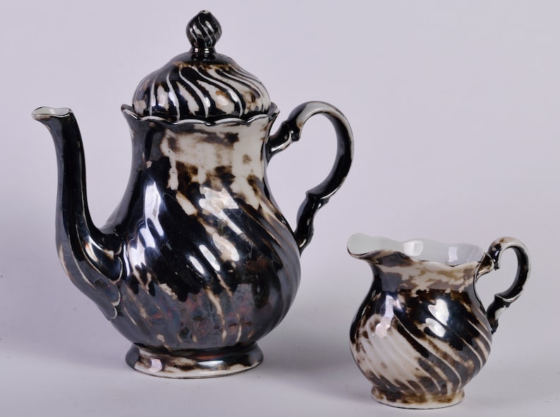 Vintage Porcelain Jug Kitchen Decor Vintage Milk Pot Retro Coffee Set Stunning Vintage Teapot Retro Tea Set Porcelain Jugs Set