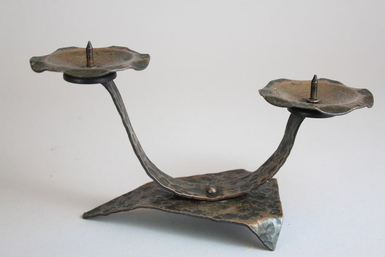 Home Accessory Vintage Brass Candle Holder Unique Antique Candle Holder Vintage Candlestick Vintage Accessory Retro Style