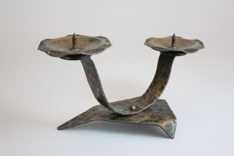 Home Accessory Vintage Brass Candle Holder Unique Antique Candle Holder Vintage Candlestick Vintage Accessory Retro Style