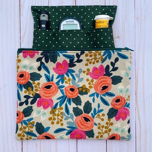 Diabetes Supply Bag, Diabetic, Insulin, Type 1 Diabetes, Gestational Diabetes, Lancets, Freestyle, Lemons, Fabric Zipper Pouch