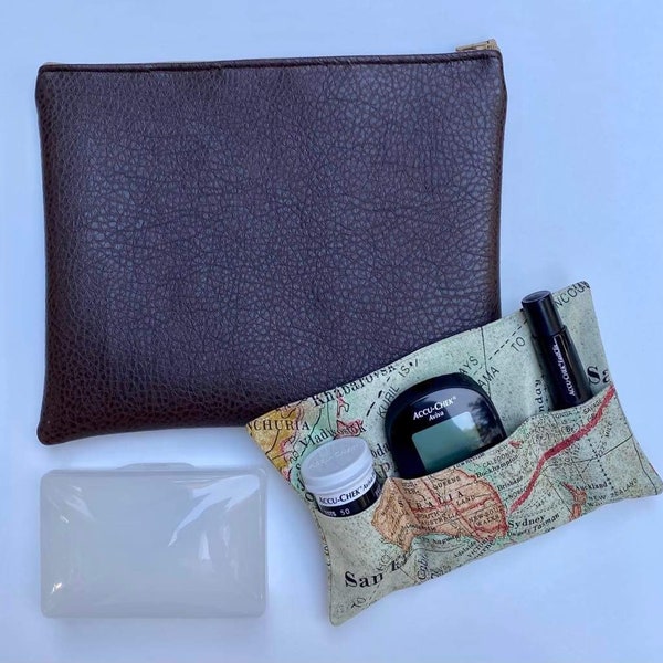 Leather Diabetic Bag Etsy