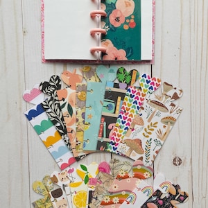 Bookmark for Happy Planner, Mini Happy Planner Booklet, Micro Happy Notes, 4 discs, Hole Punched, Place Holder, Happy Planner Accessories
