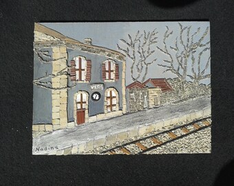 Old train station of worms bridge-du-GARD