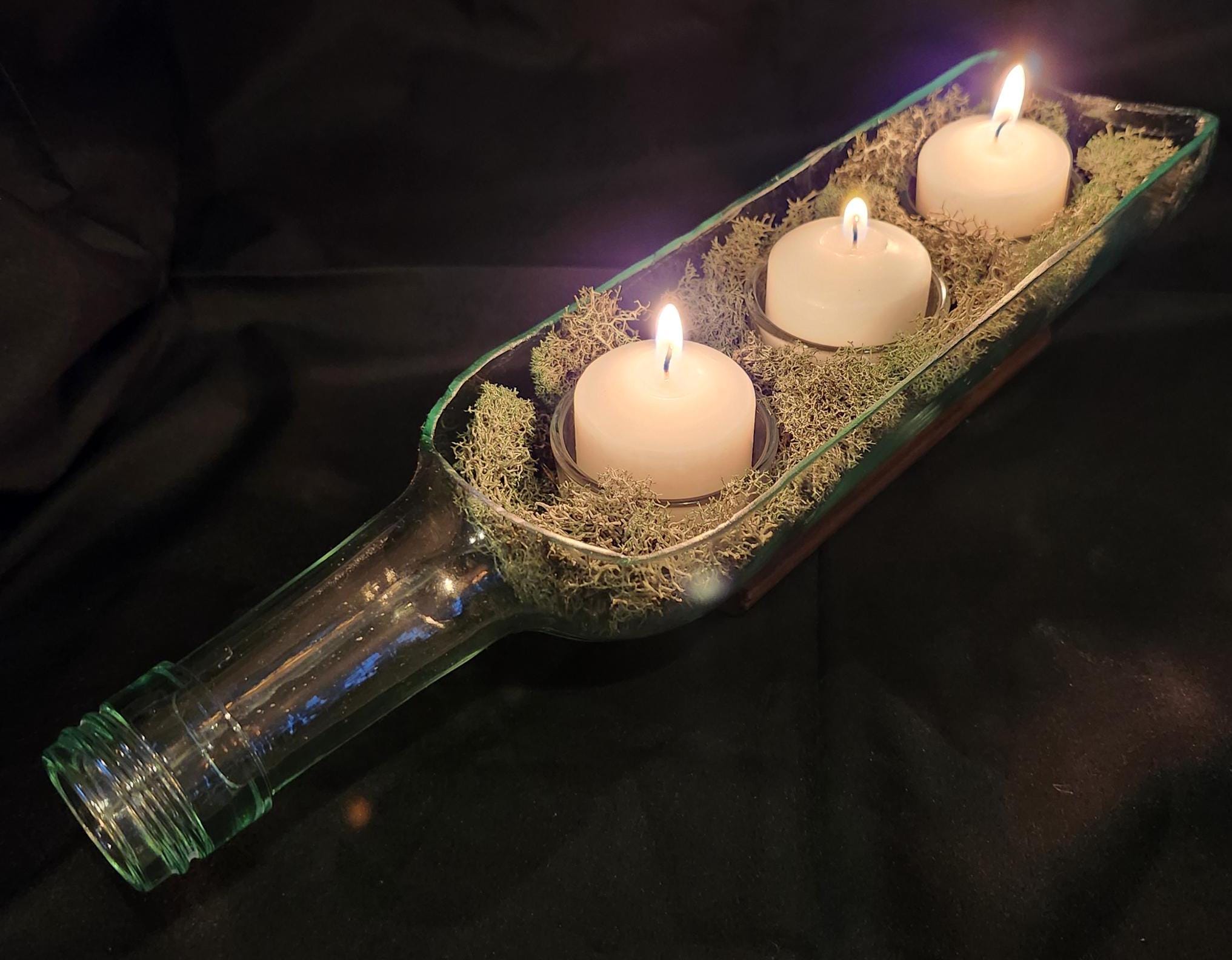 Wine Bottle Votive Candleholder