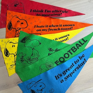 Peanuts Felt Banner - Etsy