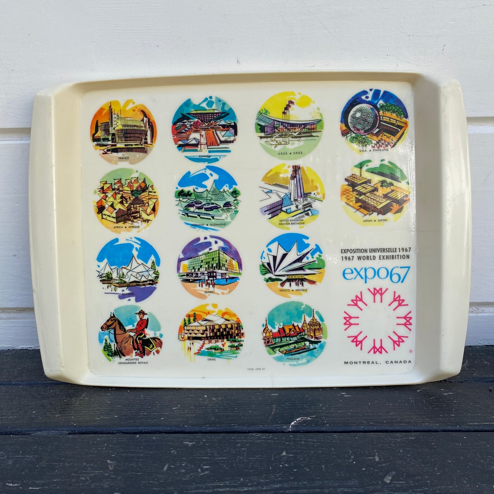 Vintage Expo '67 Plastic Souvenir Tray Montreal Canada Etsy