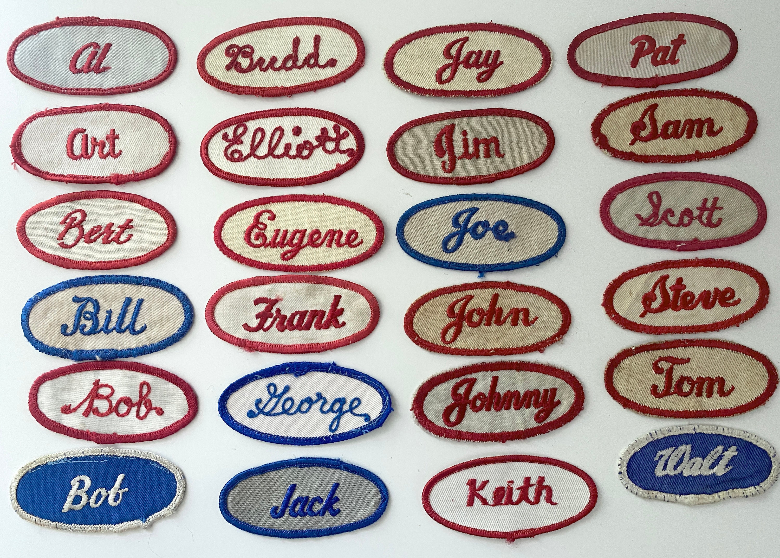 Retro Embroidered Name Patch, Vintage Style Name Patch, Custom