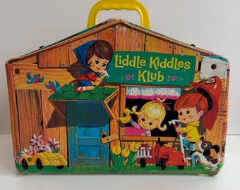 Vintage Mattel 1965 Liddle Kiddles Klub House Portable Clubhouse Playset and Carrying Case