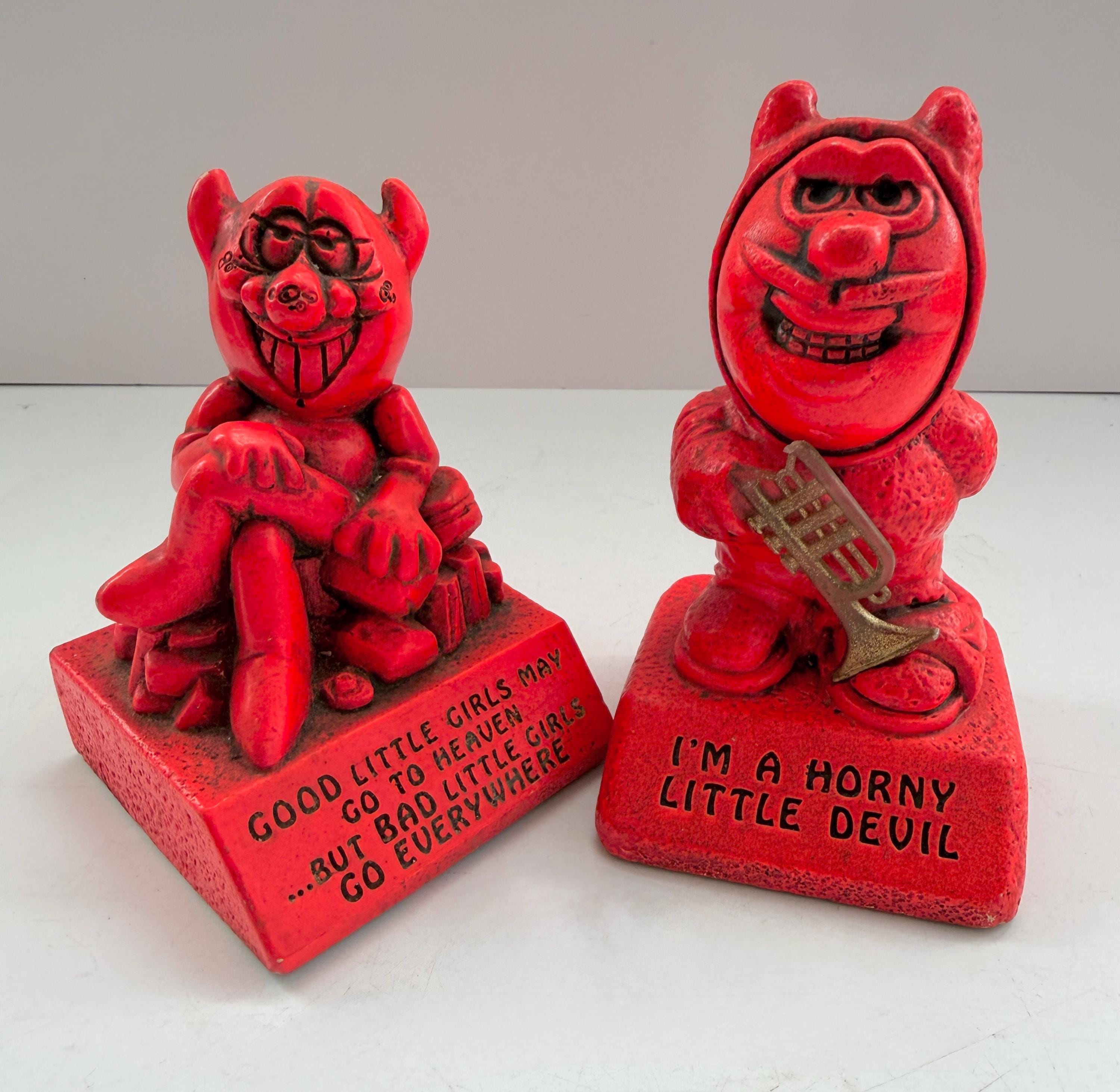 Vintage Devil Figurine - Etsy