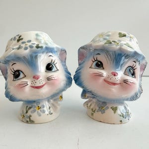 Lefton Cat Shakers - Etsy