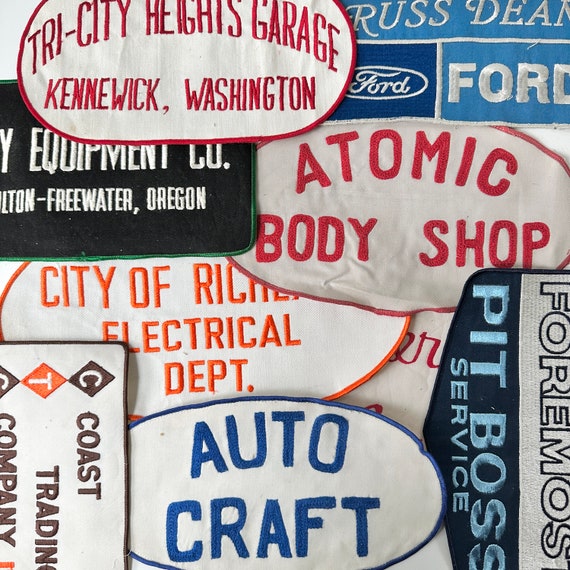 NEW BUNCH! Vintage Xlarge Embroidered Chainstich Uniform Company